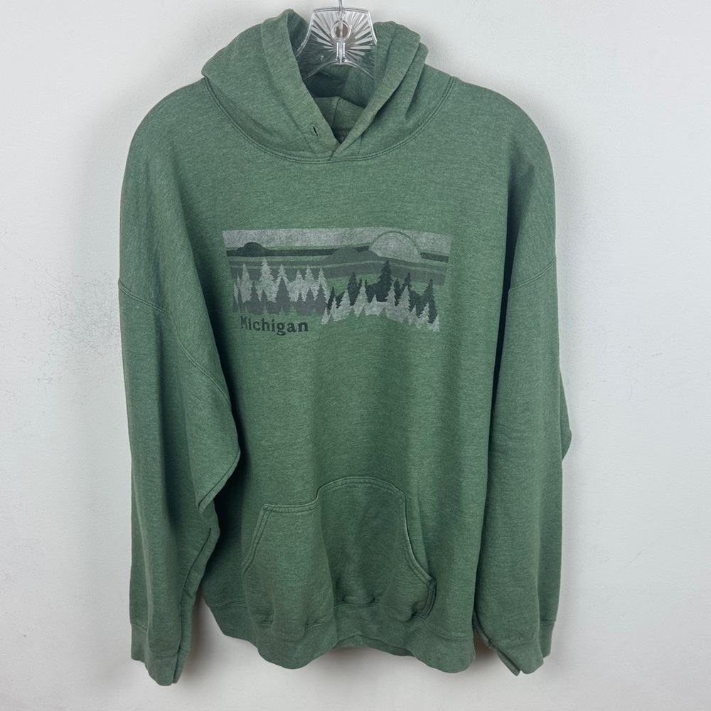 Green Michigan Hoodie